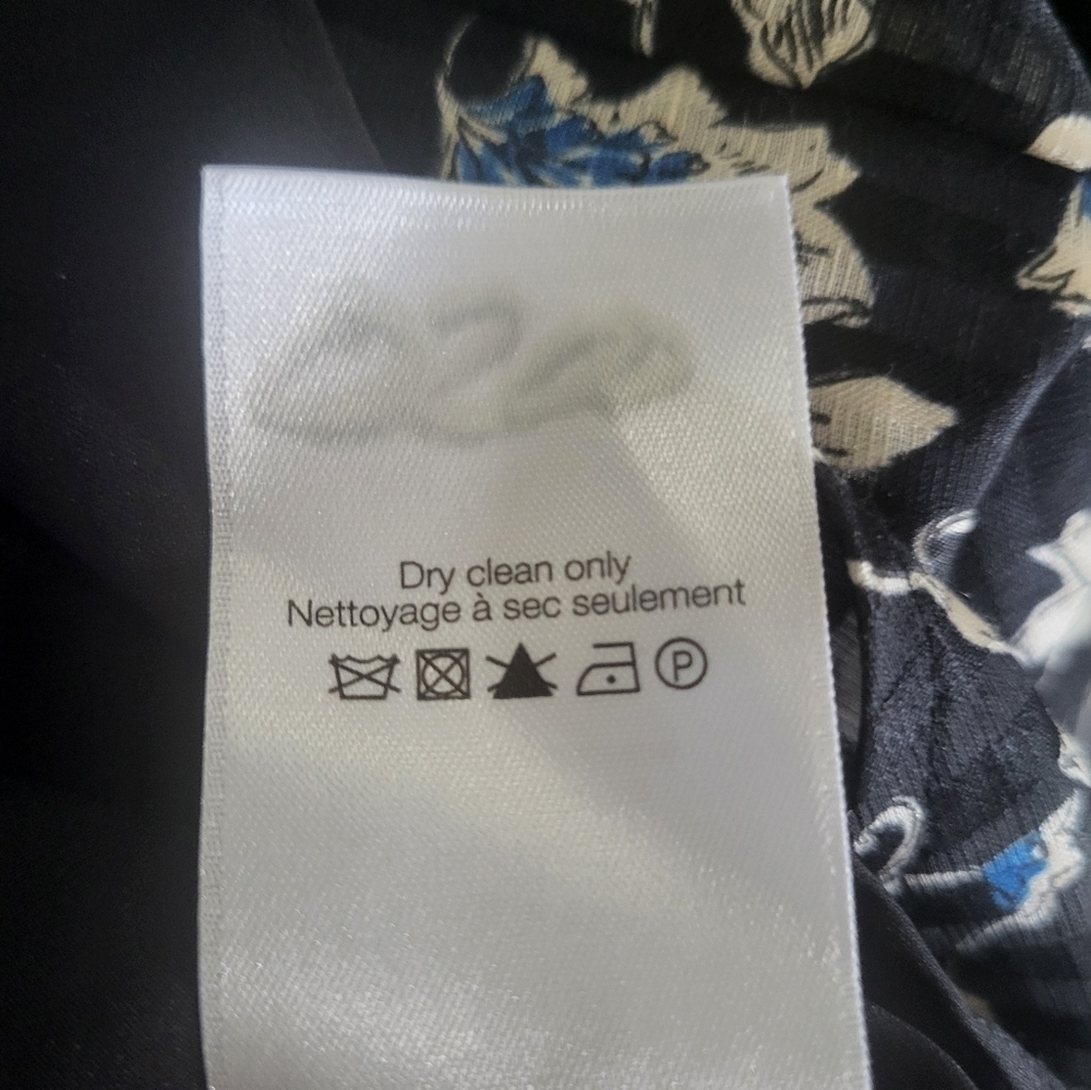 Veronica Beard Samy Silk Blend Button Front Self Tie Shirt Dress Floral … - Picture 5 of 16